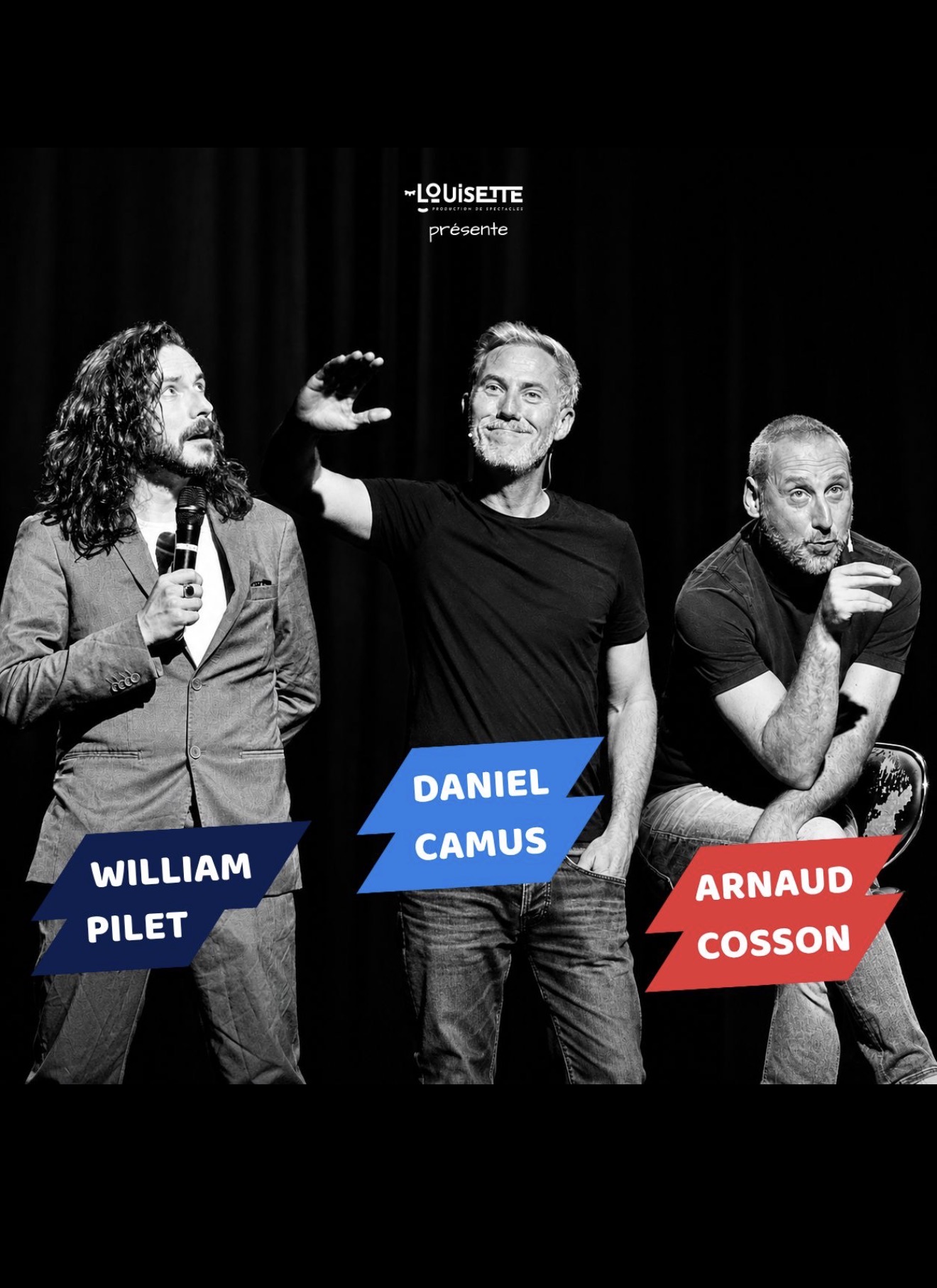 LA FOLL'IETTERIE - Plateau d'humour avec Arnaud Cosson, William Pilet et Daniel Camus - Dimanche 21 février